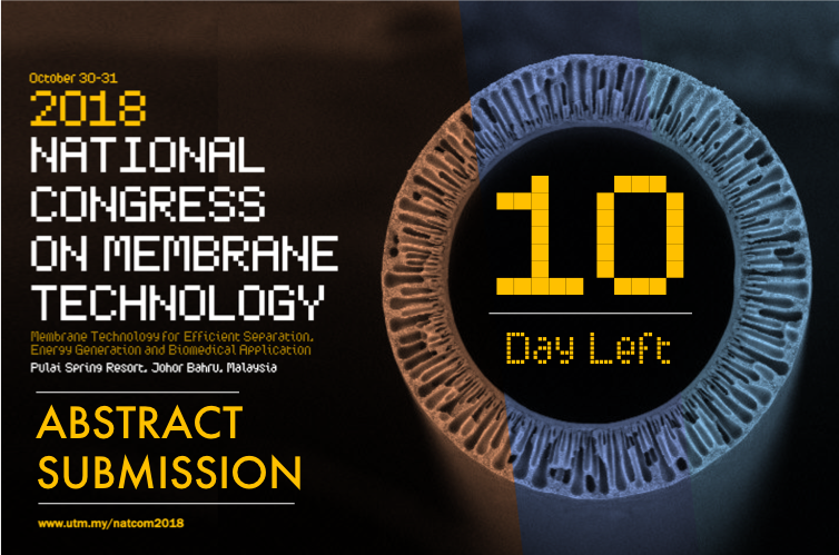 ABSTRACT SUBMISSION, 10 DAYS LEFT – NATCOM 2018