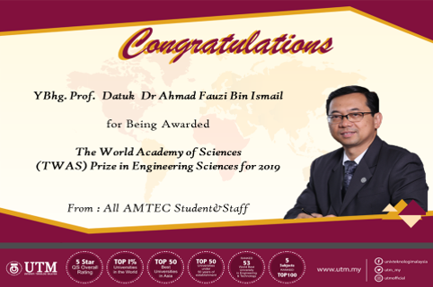 TWAS PRIZE IN ENGINEERING SCIENCE 2019