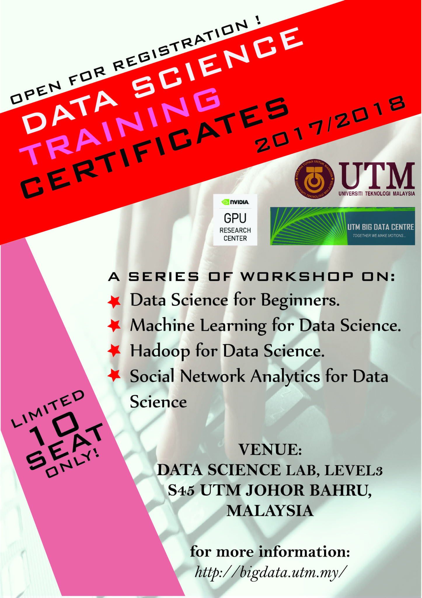 JULY 2017: Data Science Training Certificates