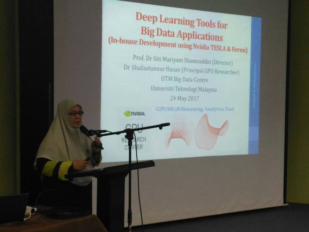 24 May 2017: Knowledge Sharing with UTM Big Data Centre: “NVIDIA Deep Learning Engines – FERMI and TESLA GPU Architecture”