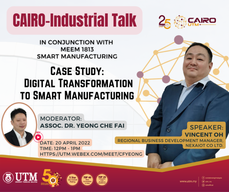 Case Study: Digital Transformation to Smart Manufacturing | CAIRO UTM