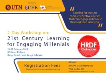 2-Day Workshop on : 21st Century Learning for Engaging Millenials