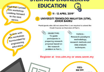 3 – DAY WORKSHOP ON: PREPARING RESEARCH PROPOSAL IN ENGINEERING AND STEM EDUCATION