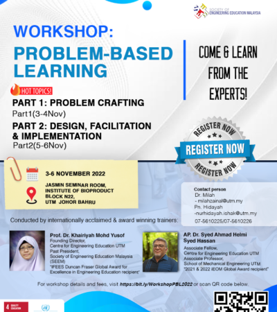 Workshop on Problem-Based Learning (Part 1 & 2)