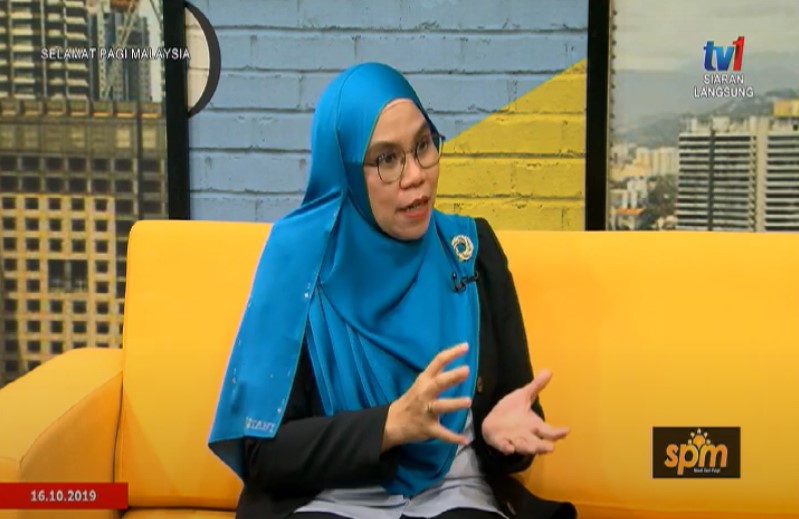 Prof. Madya Dr. Maimunah Sapri di slot Sinar Pagi Selamat Pagi Malaysia