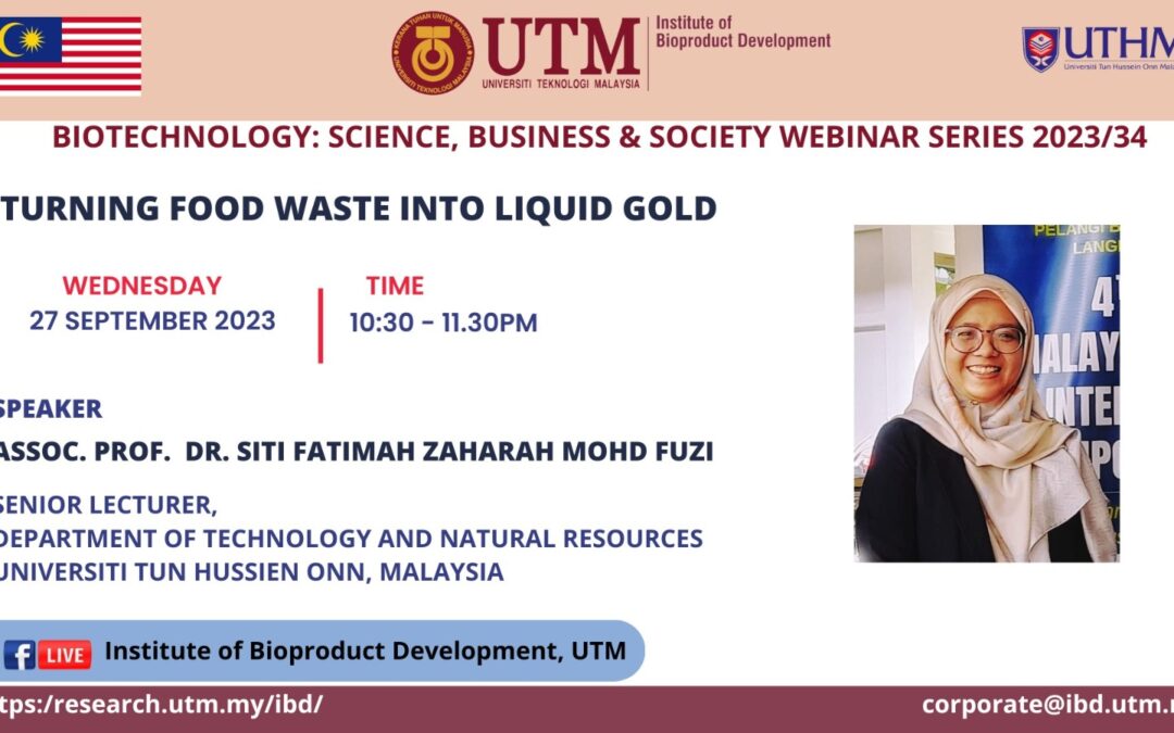 Biotechnology: Science, Business, and Society Webinar Series 2023/34.
