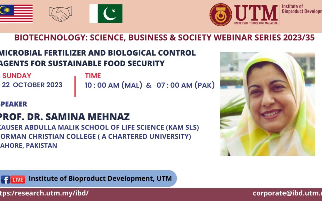 Biotechnology: Science, Business, and Society Webinar Series 2023/35