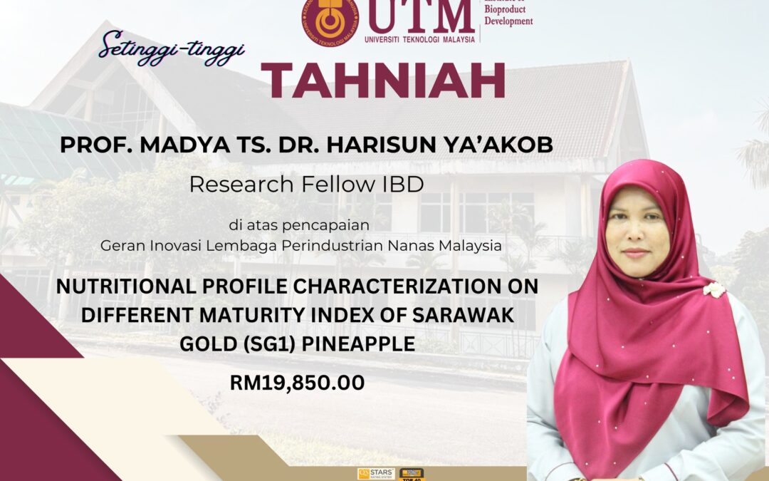 Tahniah Prof. Madya Ts. Dr. Harisun Ya’akob, Research Fellow IBD