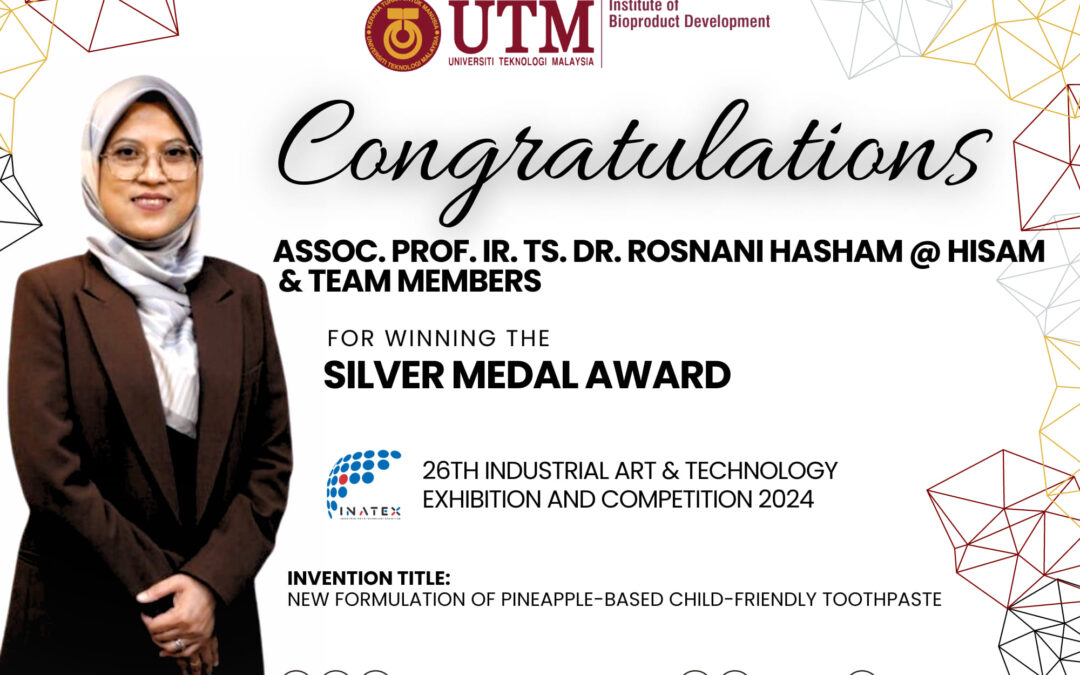 Congratulations Assoc. Prof. Ir. Ts. Dr. Rosnani Hasham@Hisam & team members