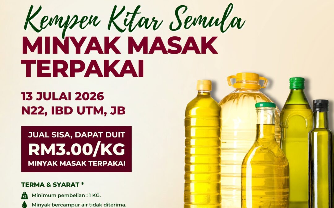 Ada minyak masak terpakai di rumah? Jangan buang!