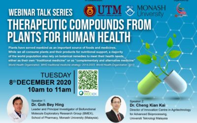 LLL by ICA – Webinar Series #1: “Therapeutic compounds from plants for human health”, 8th December 2020