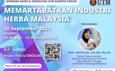 Siri Webinar Sains dan Teknologi bertajuk ‘Memartabatkan Industri Herba Malaysia