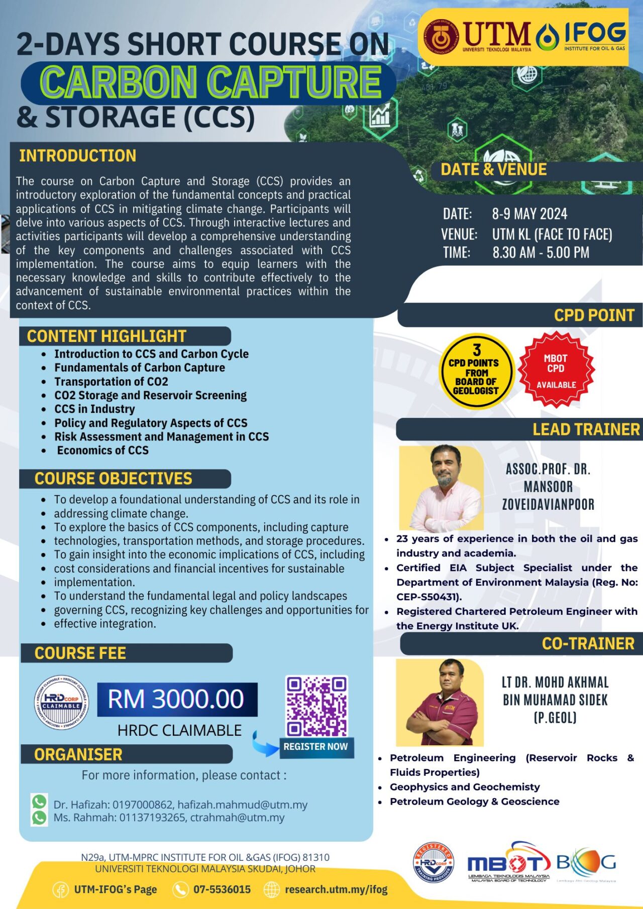 UPCOMING EVENTS & ACTIVITIES | UTM-MPRC Institute for Oil & Gas