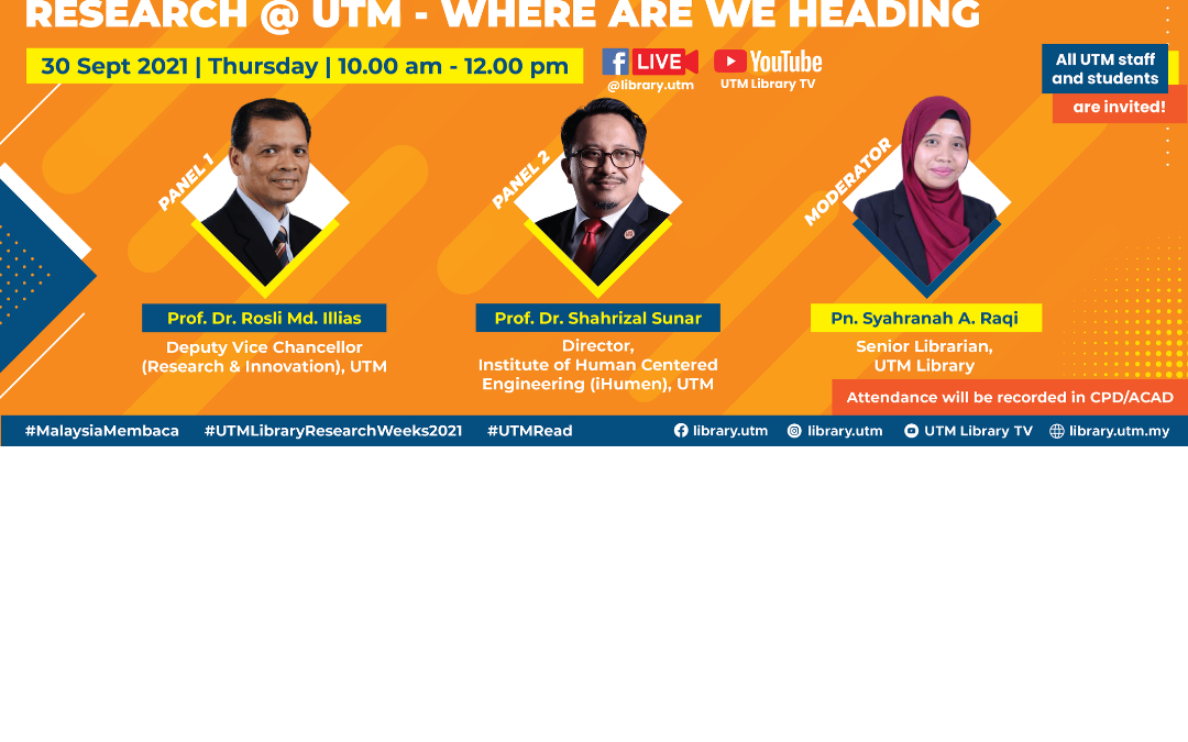 Research@UTM, Where Are We Heading?