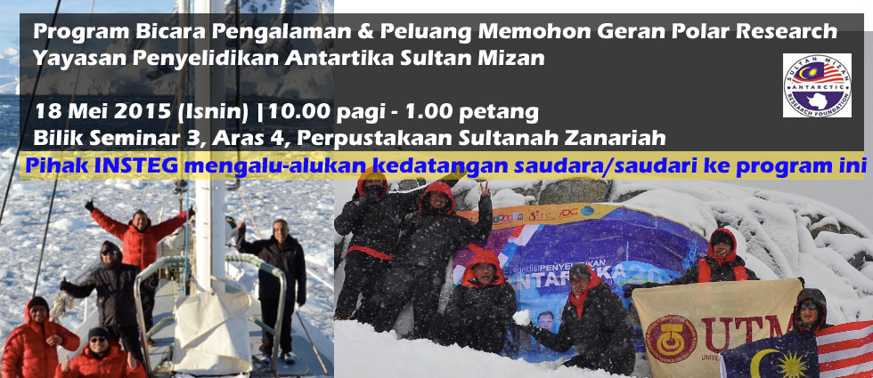 Program Bicara Pengalaman dan Peluang Memohon Geran YPASM Polar Research