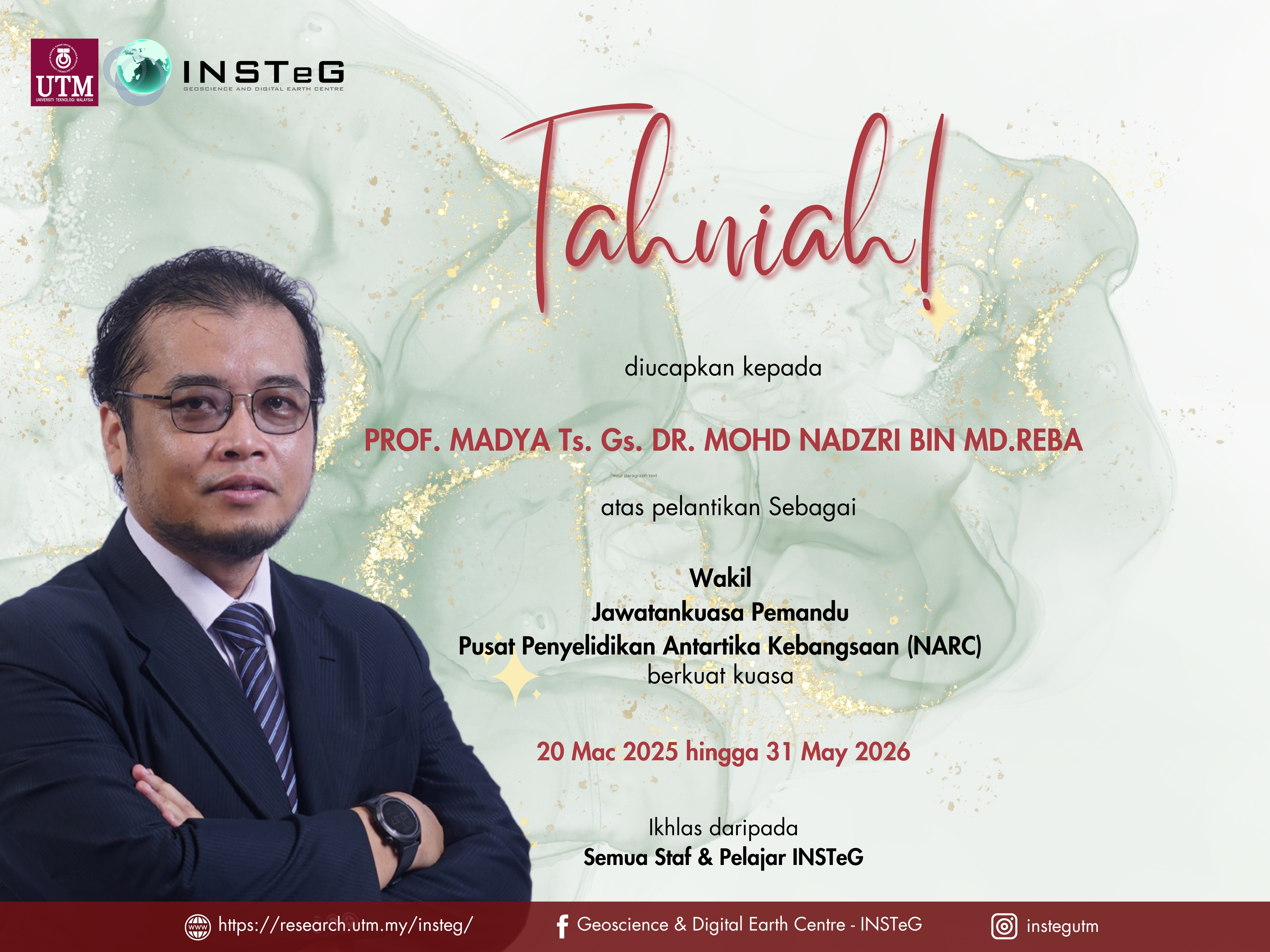 Tahniah Dr. Nadzri Wakil NARC
