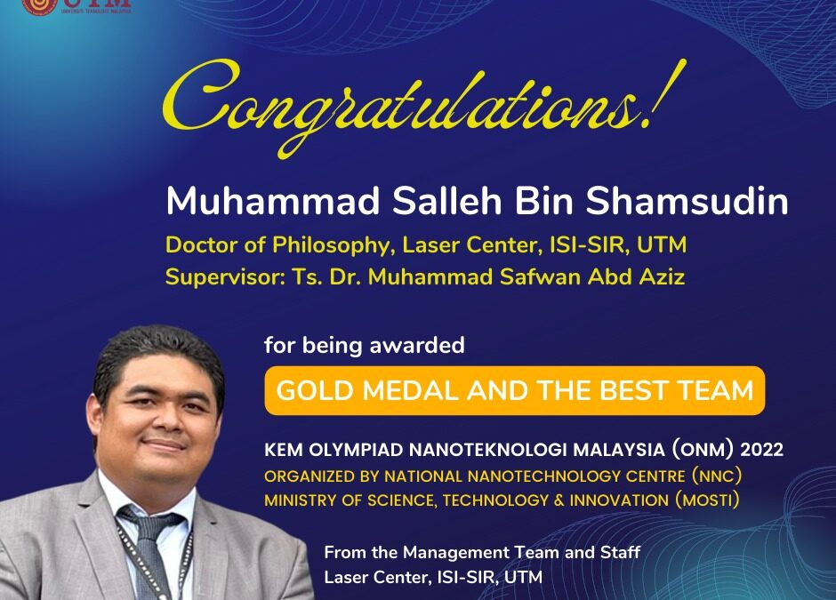 Congratulations Muhammad Salleh Bin Shamsudin