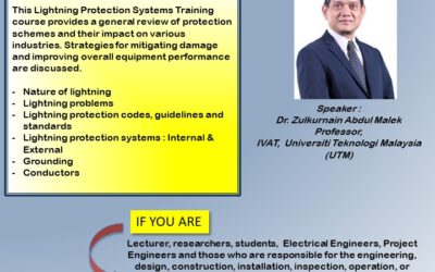 1-Day course on Lightning Protection Systems Training For Utility Industrial, Commercial & Institutional Power Systems (Part 1 & Part 2)