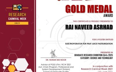 Nur Faisal Kasri and Rai Naveed Arshad Win Gold Awards at GREx-2021