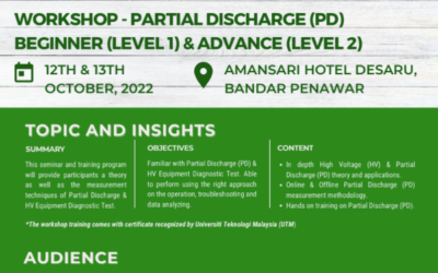 IVAT UTM Co-organizes 2022 Partial Discharge (PD) & High Voltage (HV) Diagnostic Seminar with Global Testing Service Malaysia