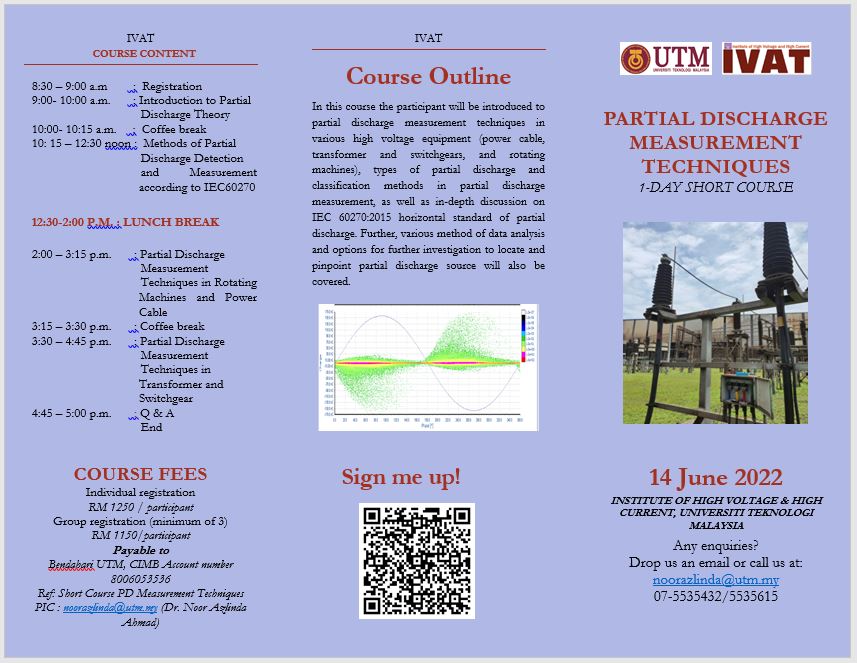 1-Day Short Course on Partial Discharge Measurement Techniques