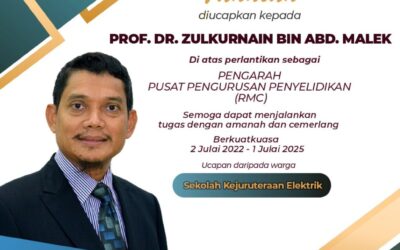 Tahniah Prof. Dr. Zulkurnain Abdul Malek