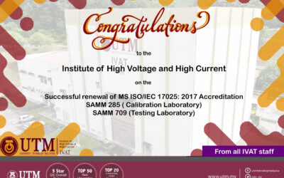 Congratulations IVAT for Successful Renewal of MS ISO/IEC 17025:2017 Accreditations