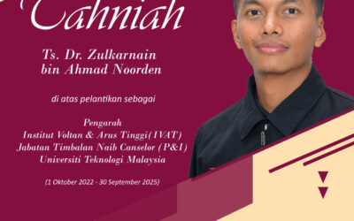 Congratulations to Director Ts. Dr. Zulkarnain Ahmad Noorden