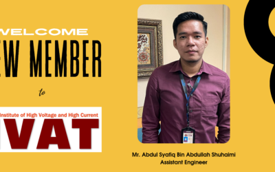 Selamat Datang ke IVAT : Encik Abdul Syafiq Bin Abdullah Suhaimi