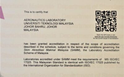 Congratulations UTM Aerolab for your ISO/IEC 17025 Accreditation