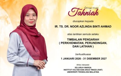 Tahniah Ir. Ts. Dr. Azlinda Ahmad