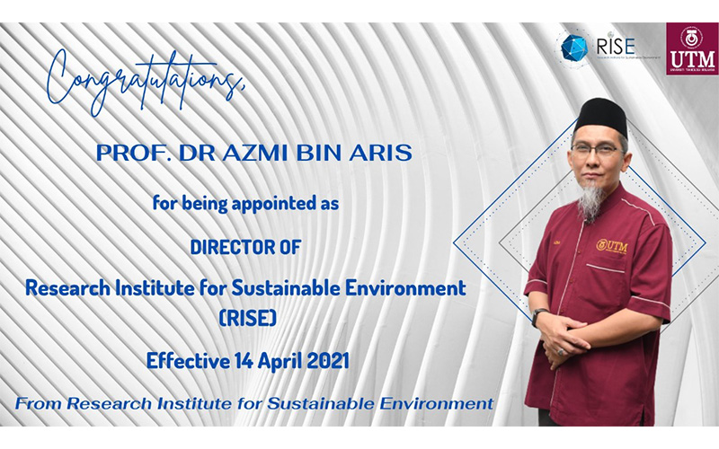 Congratulations to Prof Dr Azmi bin Aris